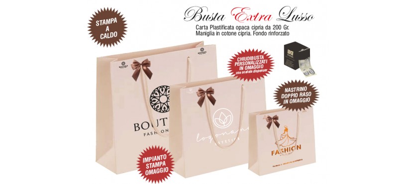 Shopper personalizzate LUSSO CIPRIA OPACO EXTRA