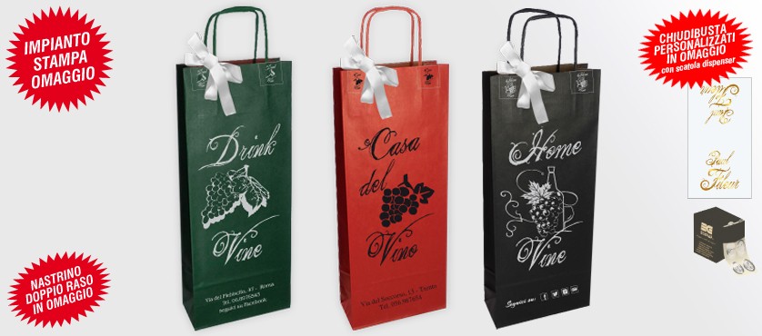 Shopper personalizzate VINO COLORATO