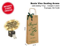 BUSTE IN CARTA MODELLO VINO SEALING AVANA 