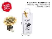 BUSTE IN CARTA MODELLO VINO KRAFT BIANCO