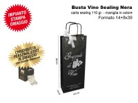 BUSTE IN CARTA MODELLO VINO SEALING NERO