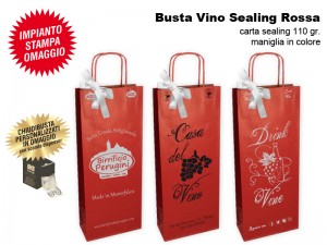 BUSTE IN CARTA MODELLO VINO SEALING ROSSO